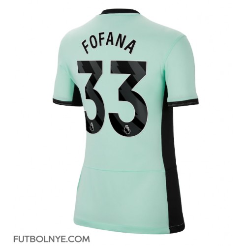 Camiseta Chelsea Wesley Fofana #33 Tercera Equipación para mujer 2023-24 manga corta